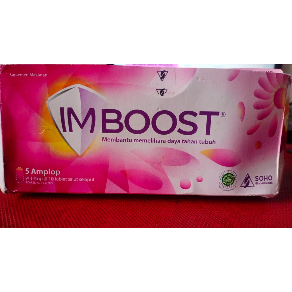 Imboost Tablet Suplemen Makanan Meningkatkan Memelihara Daya Tahan Tubuh Dewasa Toko Masadam