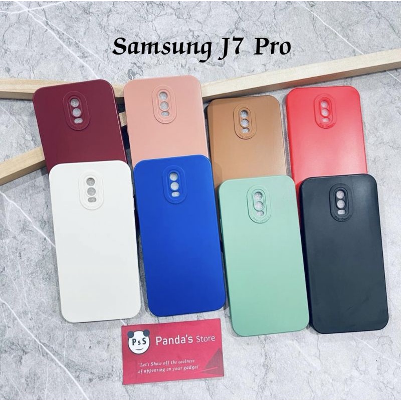 Softcase Pro Camera Samsung J7 Pro Candy Case Full Color 3D Silikon TPU