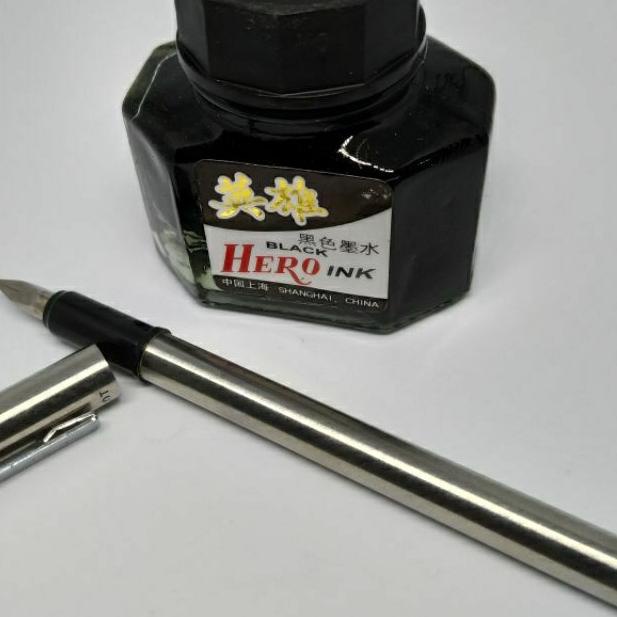 

Tidak Diragukan.. Fountain pen japan Nib 1mm pulpen ijazah tinta isi