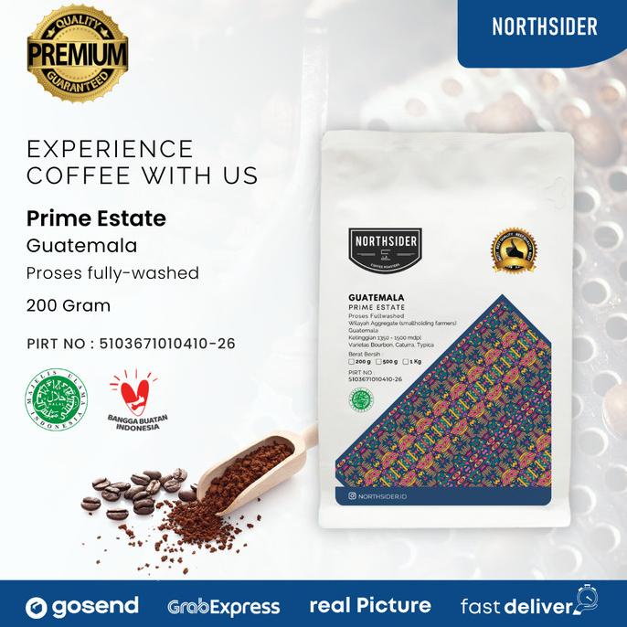 

BIJI KOPI ARABIKA GUATEMALA PRIME ESTATE WASHED 200GR NORTHSIDER COFFE