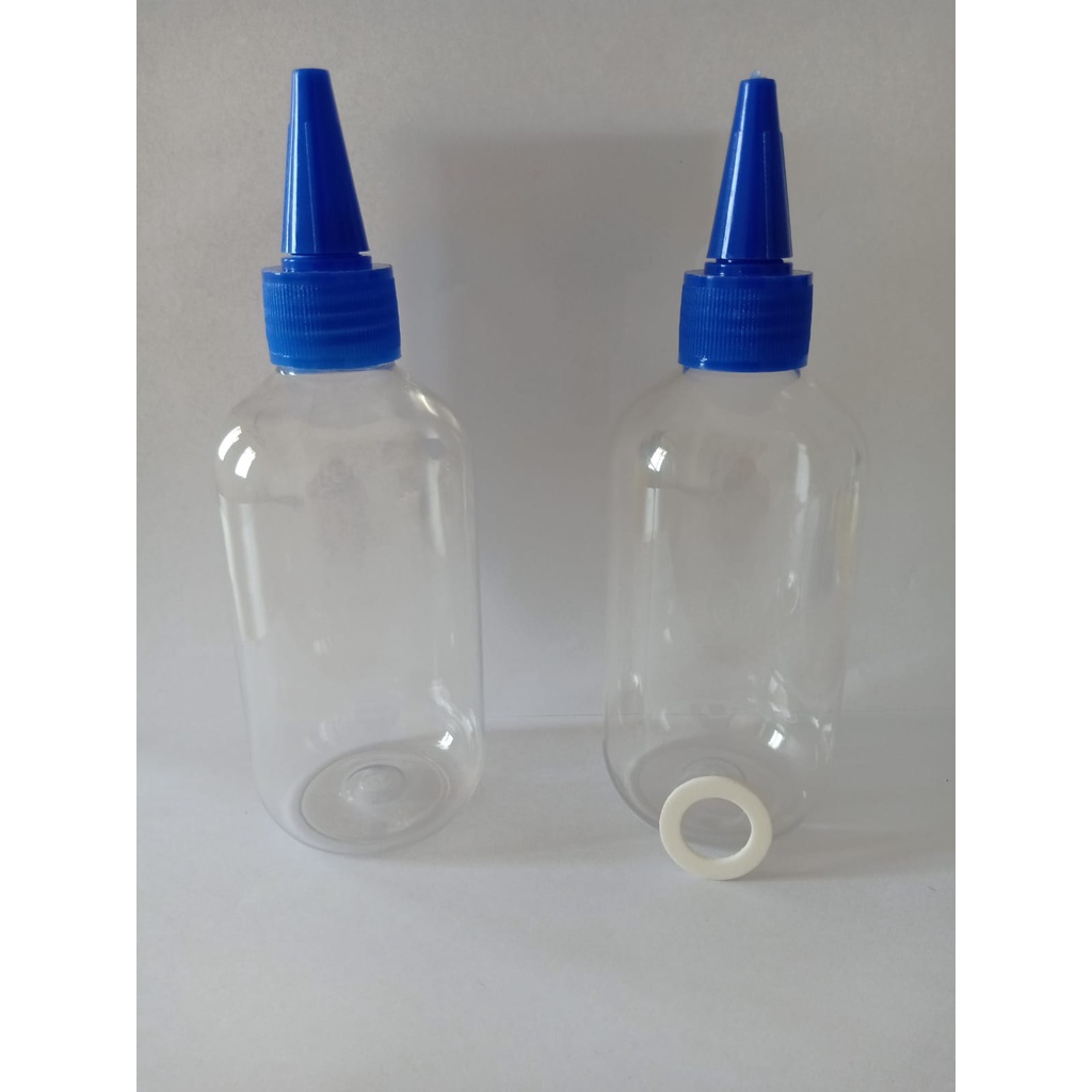 { paket isi 10pcs } BOTOL SBR 200ML KERUCUT BIRU BODY NATURAL