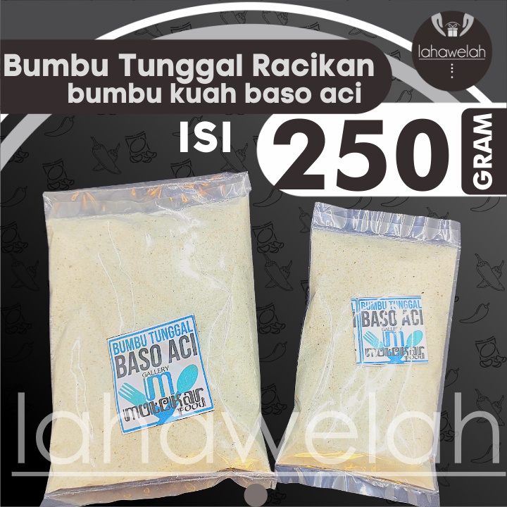 Jual Bumbu Tunggal Kuah Baso Aci 250gr By Lw Bisa Cod Kargo Shopee