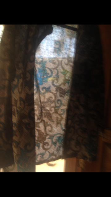 Kemeja Batik Pria Lengan Panjang Size M L Xl Xxl  Bswart Batik Hrb026 Kenongo Hem Panjang Padi