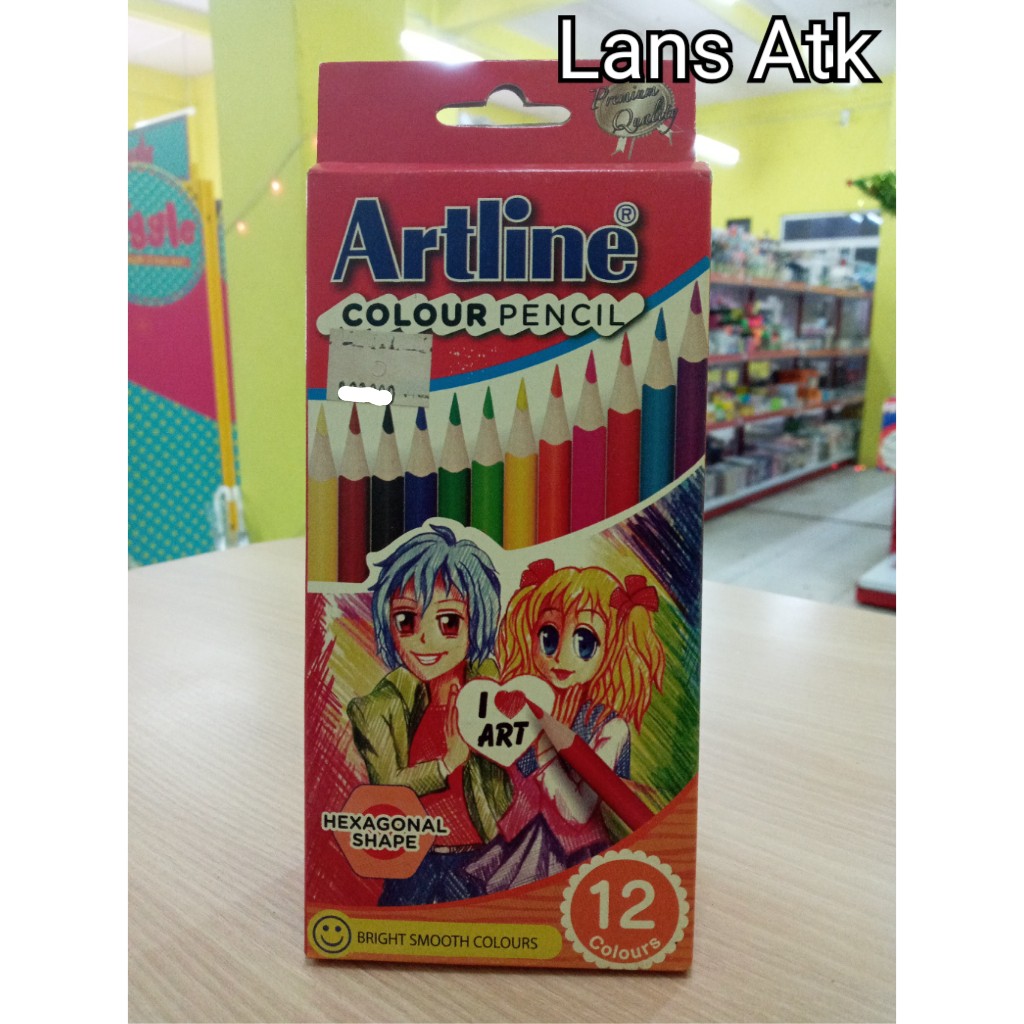 

PENSIL WARNA ARTLINE 12 WARNA PANJANG pensil