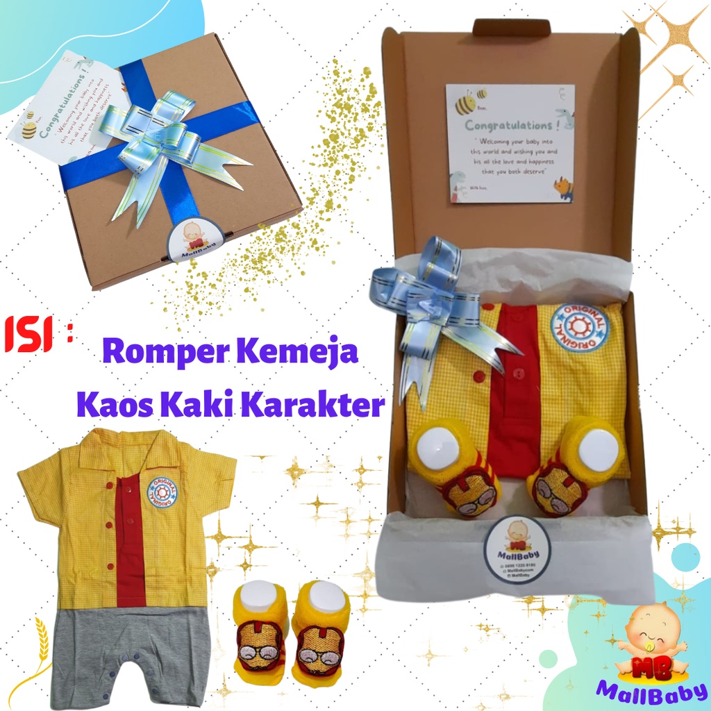 Kado Bayi Laki Laki Paket Lahiran Hampers Bayi Cowok Doraemon Set