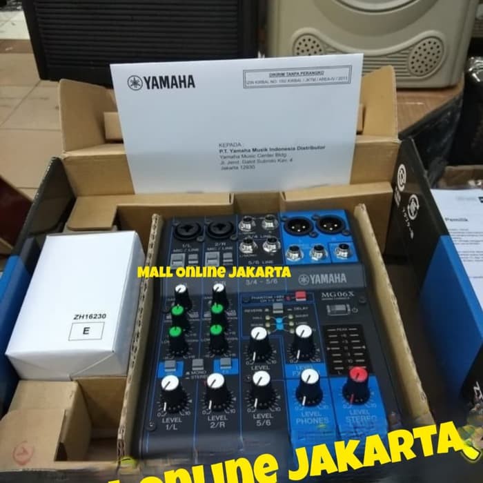 Mixer Audio Yamaha Mg06 Xu Original Amplifier 6 Channel Mg 06 Mg06xu Shopee Indonesia