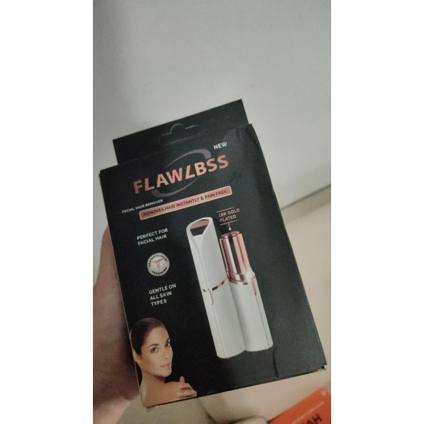 Penghilang Bulu Wajah Wanita Pria FLAWLESS Facial Hair Remover