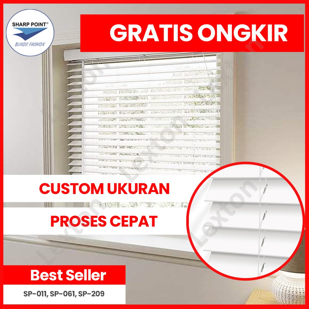 Venetian Blind Kerai Aluminium  25 mm Tirai Jendela 