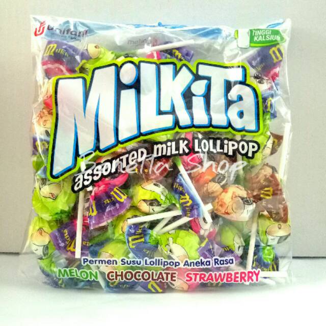 

Milkita Lollipop Assorted Reffil Permen Susu Lolipop