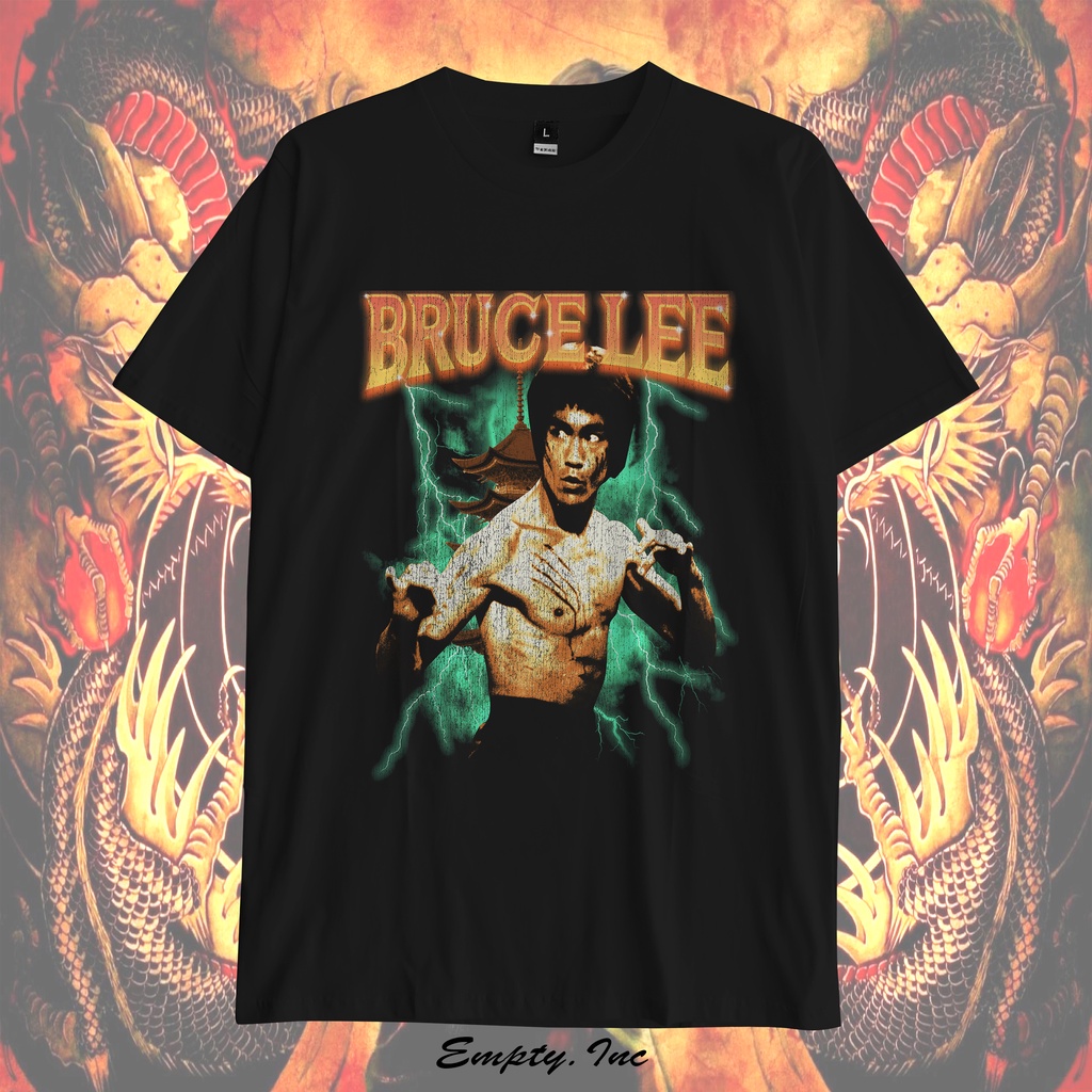 Kaos Vintage Bruce Lee Rap Tee Graphic Tshirt Vintage