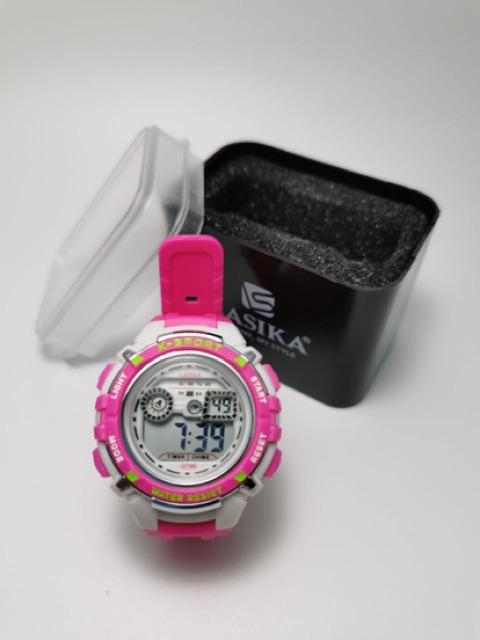 Jam tangan Anak TK SD asli lasika tahan air sporty jam anak