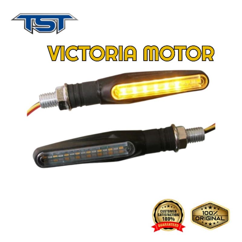 Lampu sein Tst model Torpedo Universal sein motor Senja biru sen kuning l