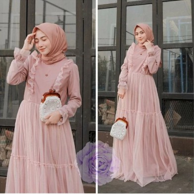 [ COD ] OUTFIT TERMURAH Laily Dress | Gamis Maxy Brukat Kondangan | Gaun Brokat Import Terlaris