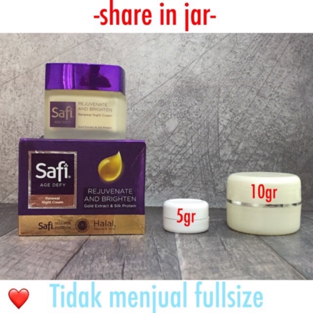 ❤️share / SAFI NIGHT CREAM / age defy renewal night cream rejuvenate and brightening