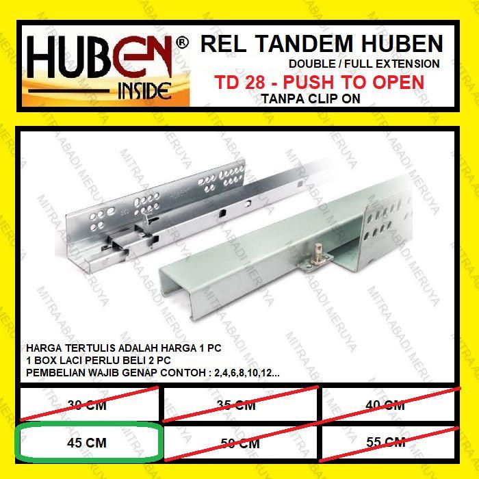 Rel Laci Tandem HUBEN 45 cm Rel Tandem Push Open HUBEN TD-28