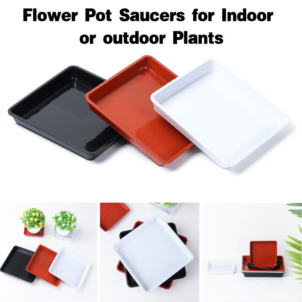 [Elegan] Tray Pot Bunga Tahan Deformasi Awet Perlengkapan Taman Rumah Outdoor Indoor