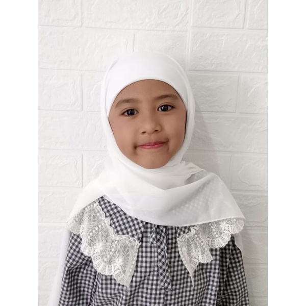 pashmina iner anak pashmina ciput anak