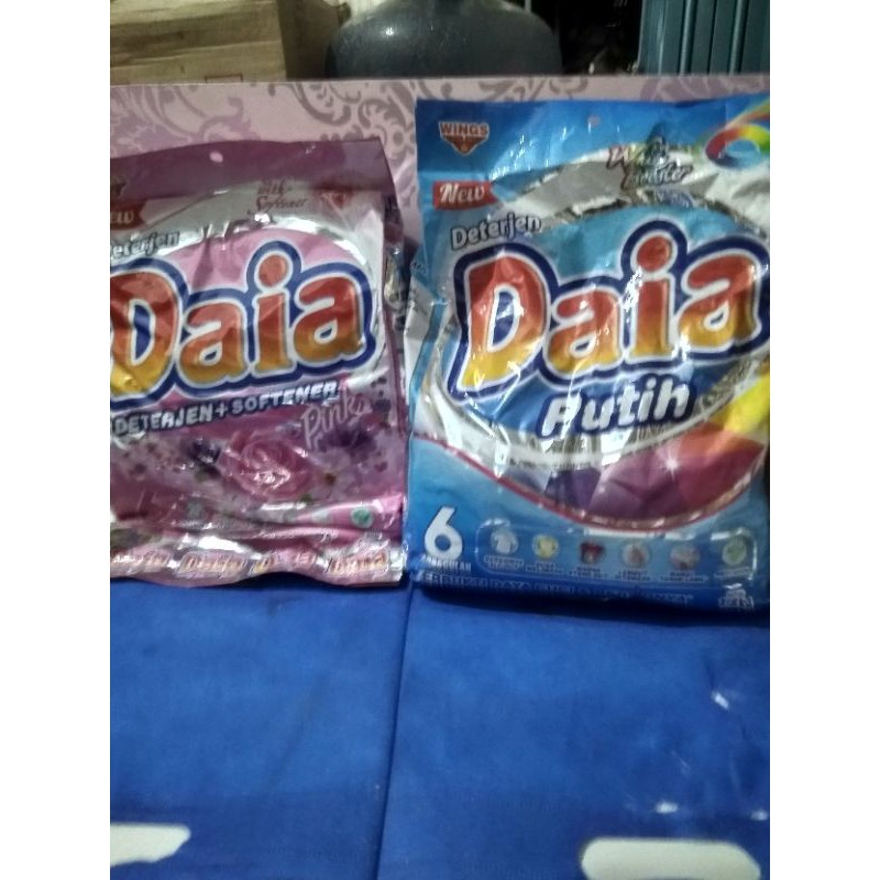 Daia 1,8kg deterjen+softener,putih,pink