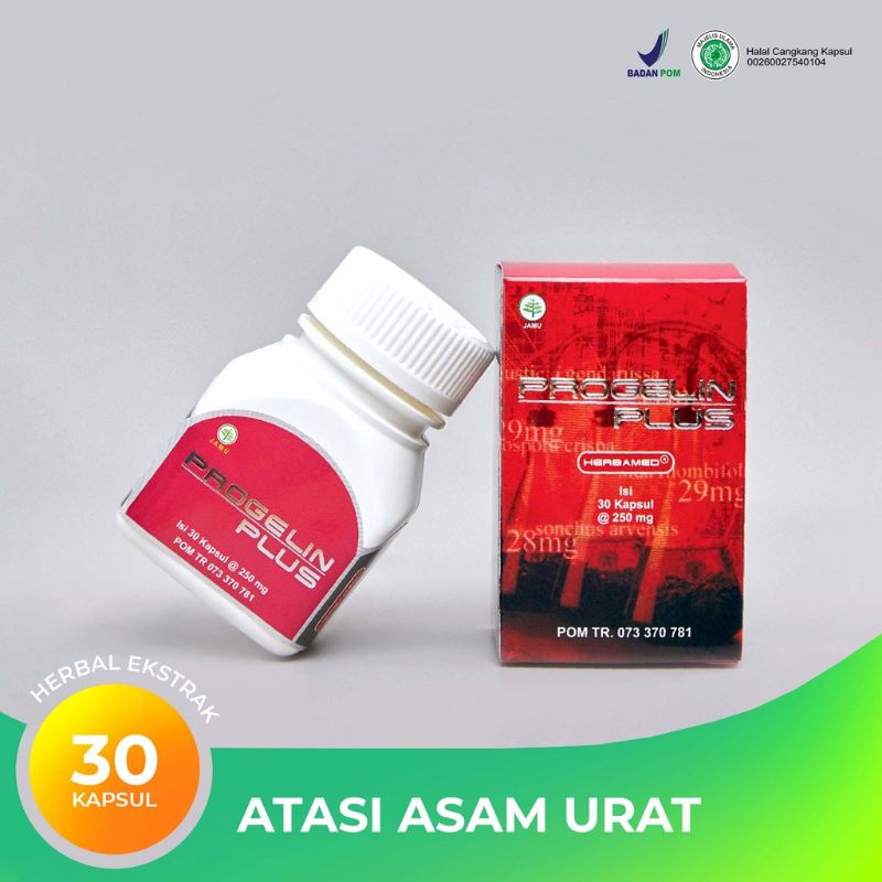 

Herbamed Progelin Plus Herbal Asam Urat, Membantu Meredakan Pegal Linu, Nyeri Sendi Isi 30 Kapsul