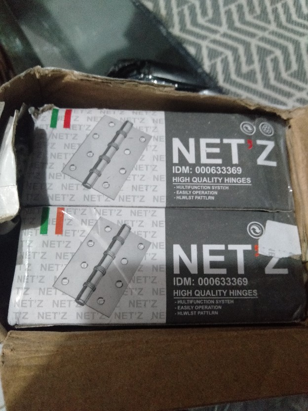 Engsel Pintu Jendela Putih Mirip Stainless 3 Inch