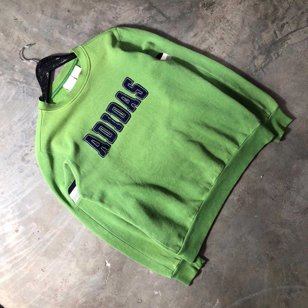 Crewneck Adidas Logo Vintage Black Green
