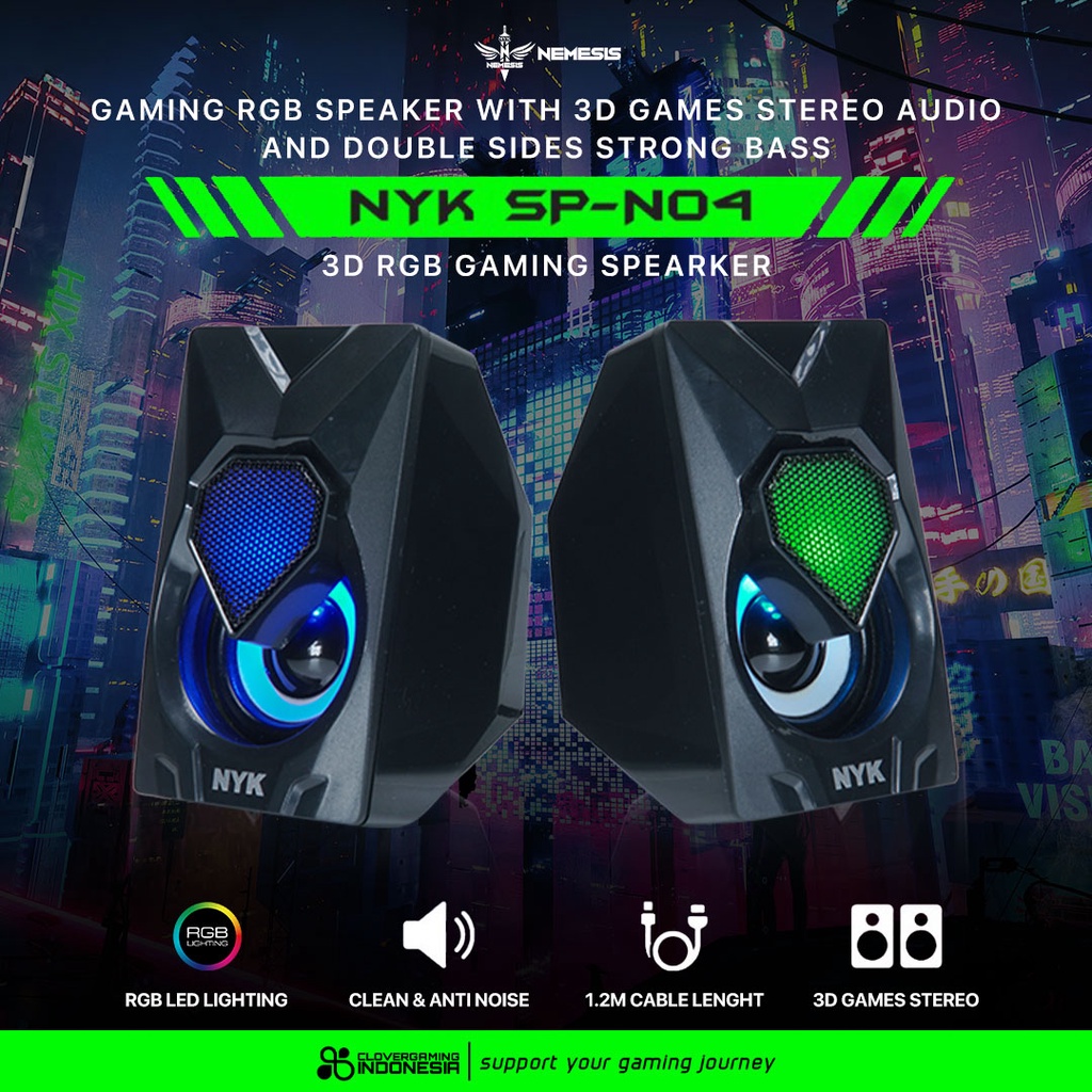 NYK Nemesis SP-N04 RGB - SPN04 SP N04 Gaming Speaker