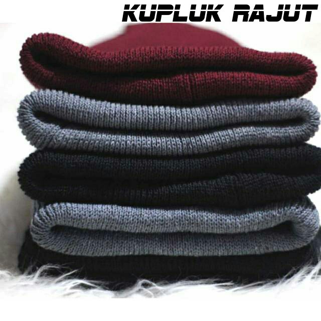 Kupluk Rajut Pria Topi Rajut Dewasa Premium