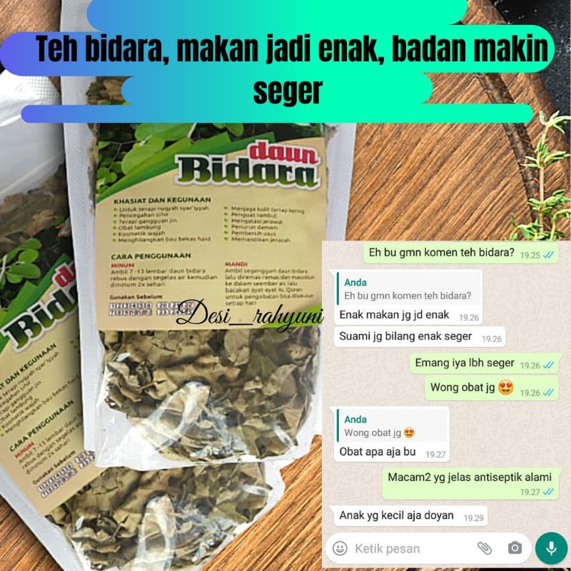 

DAUN/TEH BIDARA ZEEIDA HERBAL