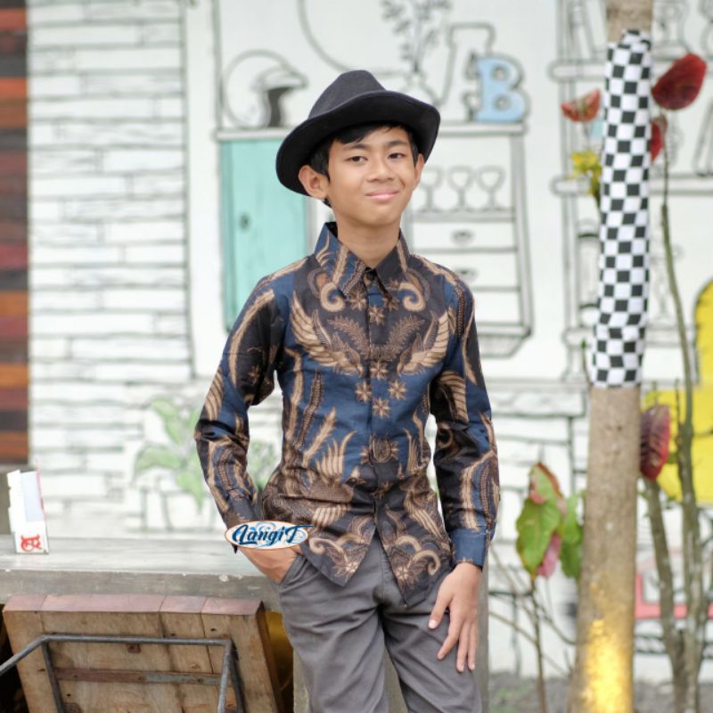 BAJU BATIK ANAK LAKI-LAKI LENGAN PANJANG SERAGAM TERLARIS