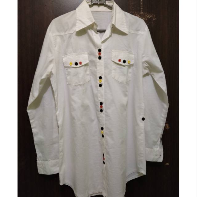 PL Kemeja wanita warna putih