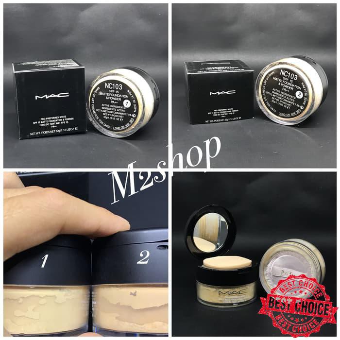 HOT Bedak MAC 2 IN 1 - Padat dan Tabur MUMER