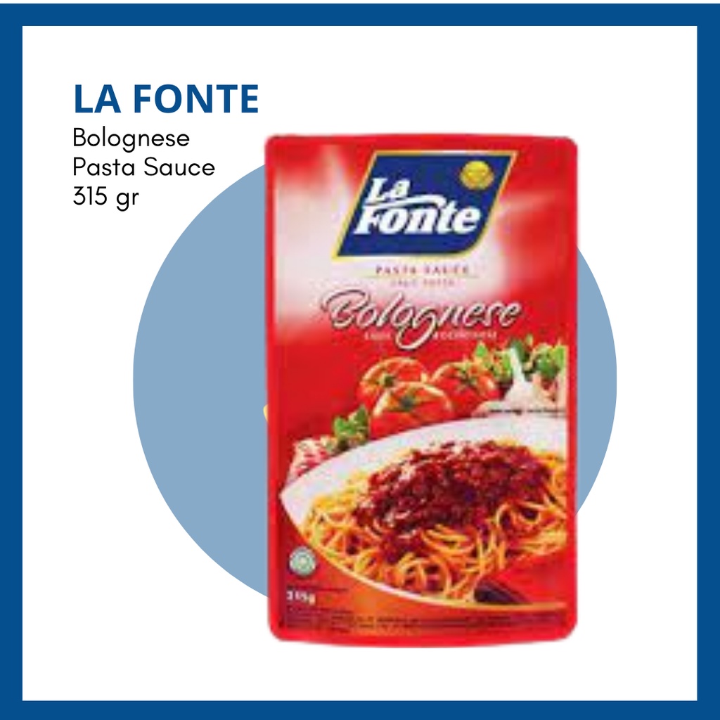 

LA FONTE SAUS PASTA BOLOGNESE 315GR