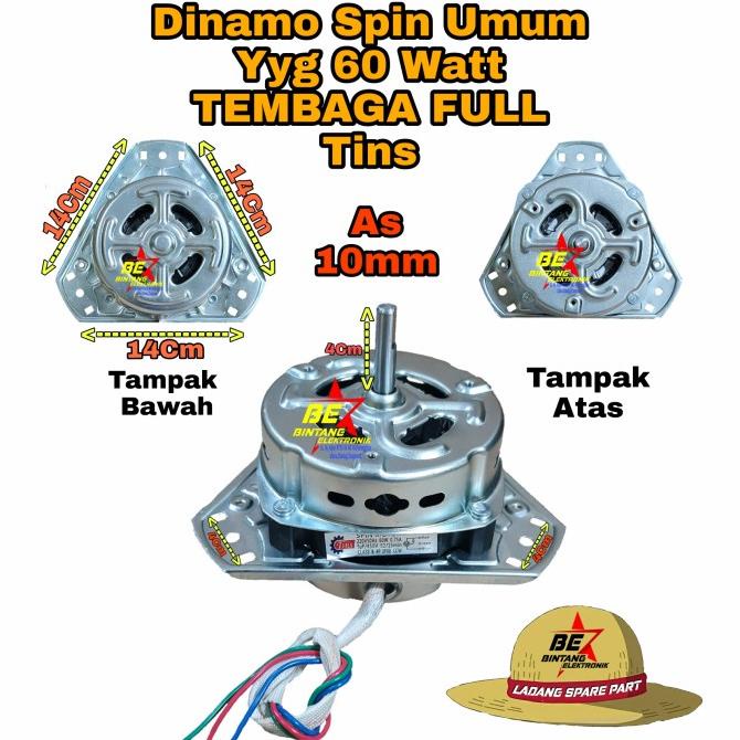 Dinamo Spin Kaki 3 Dinamo Pengering Spin Motor Yyg-60 Tembaga Murni Termurah