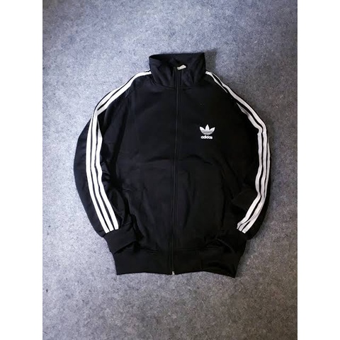 sasuke.id Jaket ADIDAS Tractop Black Kasual premium terlaris pakaian pria Kren abis