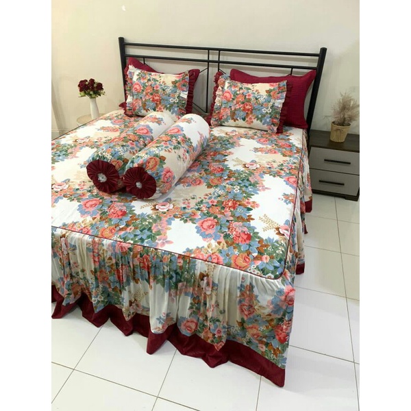 Spre Sprei Rimpel Soraya Bedsheet Ambrose King Size 180x200x55