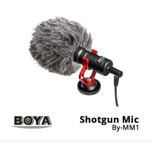 MICROPHONE BOYA BY-MM1 SHOTGUN MIC KAMERA DSLR HP MIRRORLES