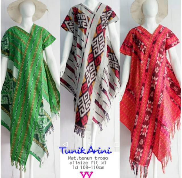 Tunik Tenun Lurik Troso Asli Jepara (Tunik Arini Slempang)