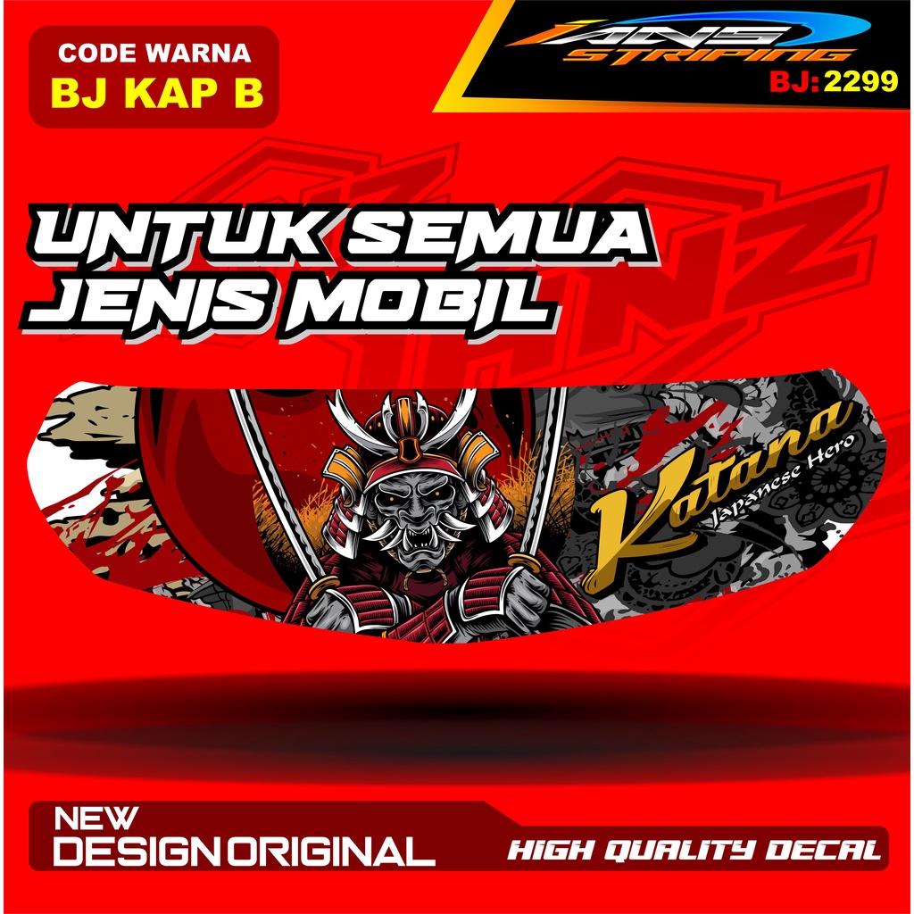 VARIASI STICKER KAP DEPAN MOBIL AVANZA / VARIASI STIKER CUP DEPAN MOBIL XENIA / STIKER KAP CUP MOBILIO AGYA CALYA / STIKER MOBIL