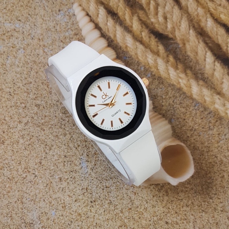 ✅COD Jam Tangan Wanita Watch Karet Jam Silikon Bulat Tampilan Klasik Rubber Analog impo Murah  Fashion W206