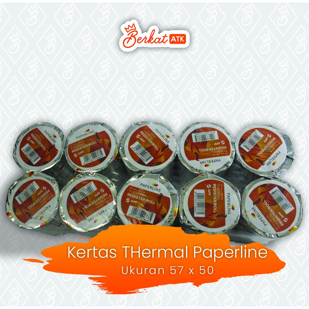 

Kertas Thermal Register Roll Paperline Ukuran 57x50 mm