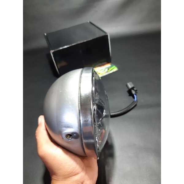 Lampu Depan Cb Lampu Daymaker 5,7Inch Set Batok L2g Lampu Daymaker Universal