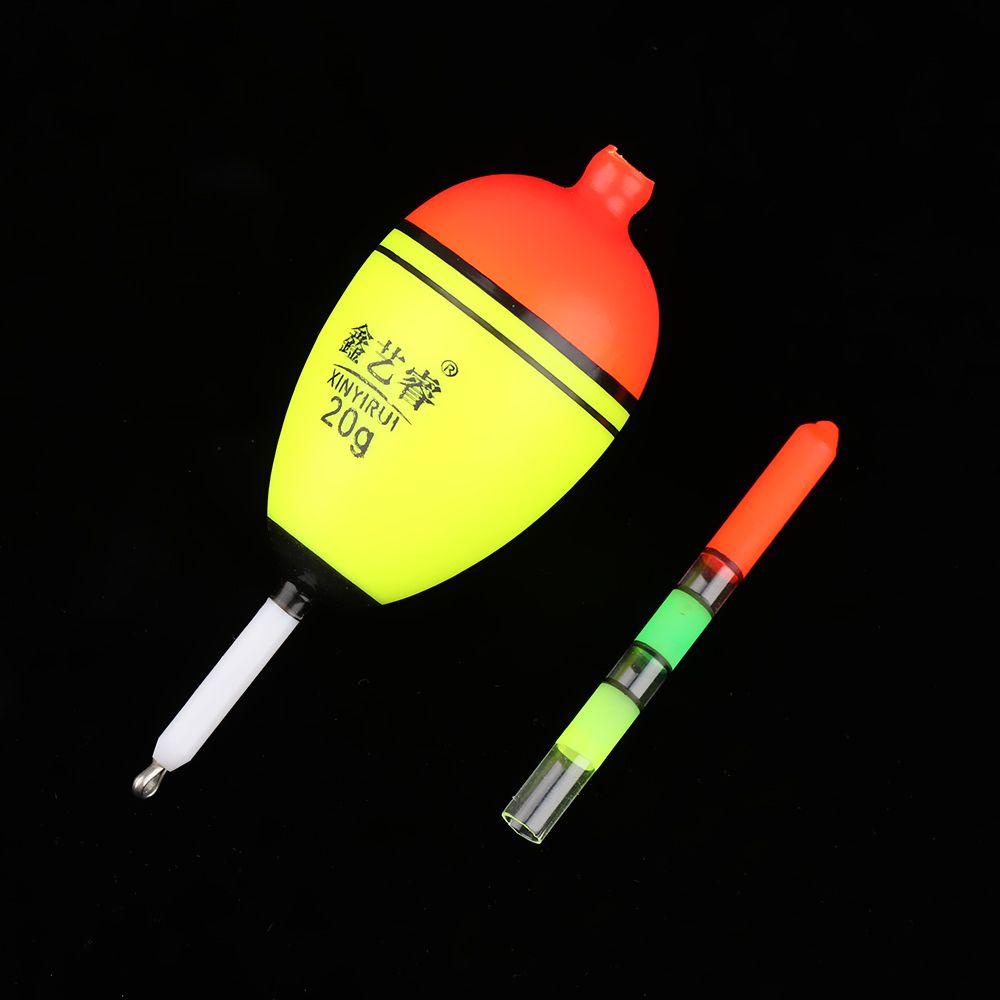 Top 2pcs Pelampung Malam Mancing Tongkat Lampu Plastik Bobber High Quality