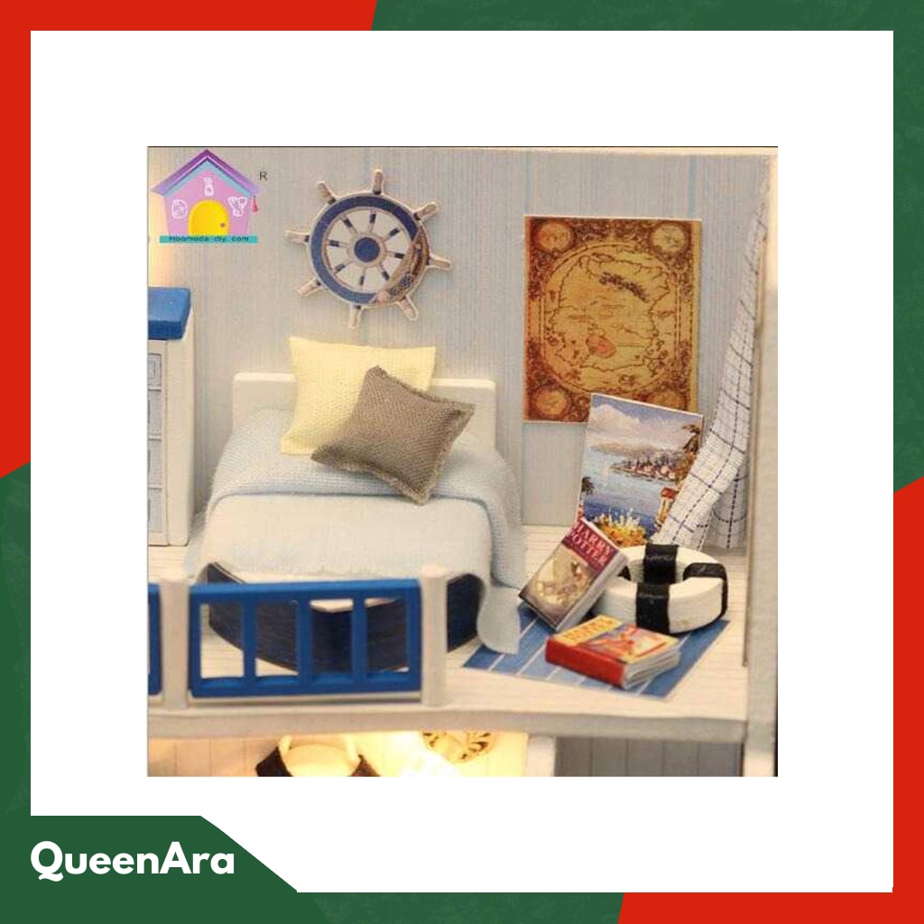 HONGDA Miniatur Rumah Boneka DIY Doll House Wooden Furniture - M04