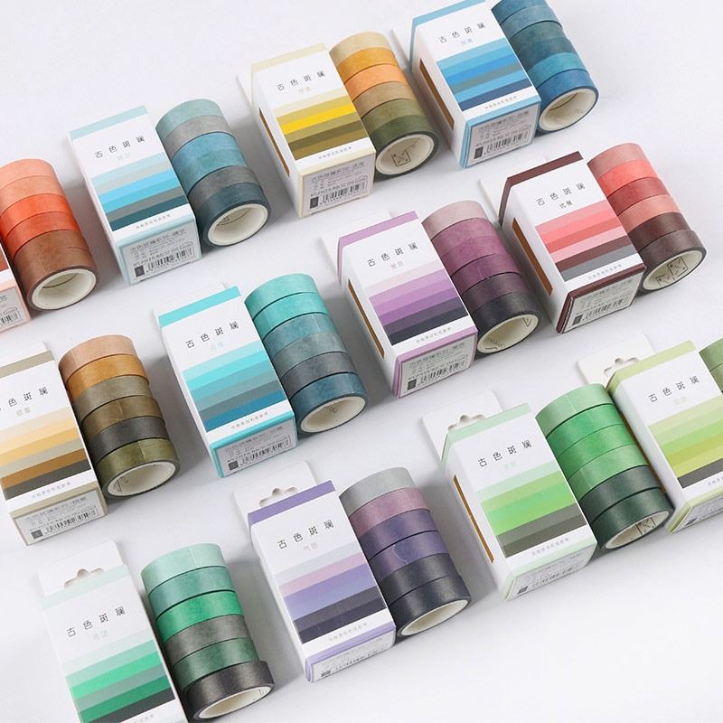

Masking Washi Tape set 6pc SHADE OF COLOR