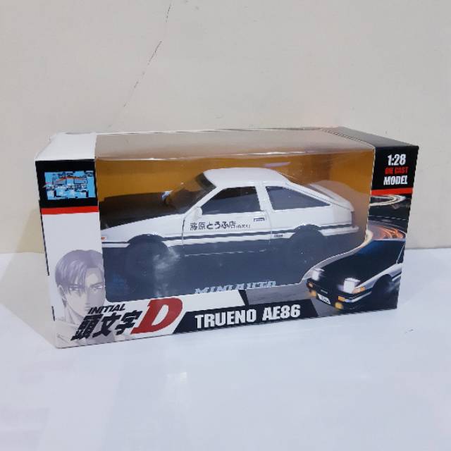 Diecast Mobil Toyota Trueno AE86 Classic 1:38 Miniatur Sedan Klasik