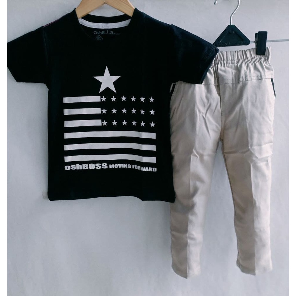 STCPJ- PREMIUM SETELAN CHINO PANJANG DAN KAOS DISTRO SUPERHERO ANAK 1-10 TAHUN ( COD ) PART 2-5