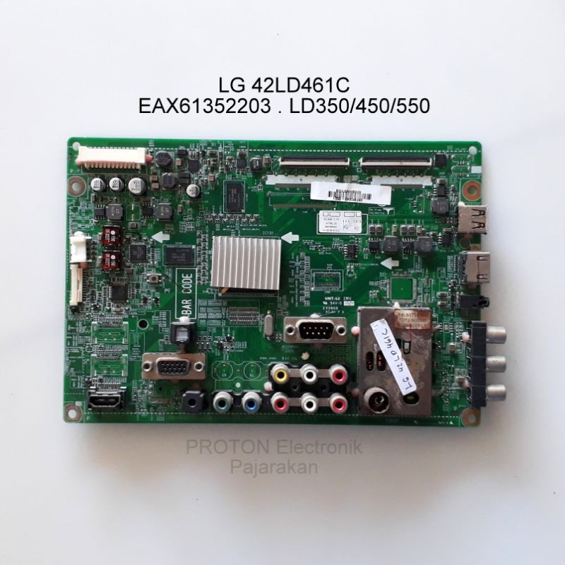 Mainboard LCD TV LG 42LD450 42LD450-TA 42LD461 42LD461C 42LD461C-TA . Mesin Matherboard EAX61352203 
