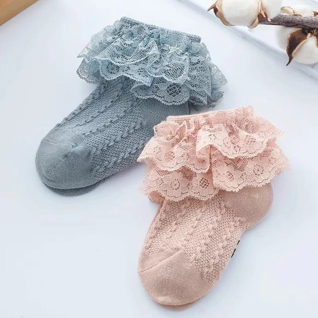 Kaos kaki bayi anak renda tutu / tutu lace socks