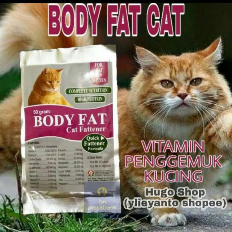 Body Fat Cat 50 gram vitamin penggemuk kucing / body fat kucing / vitamin kucing / cat fattener