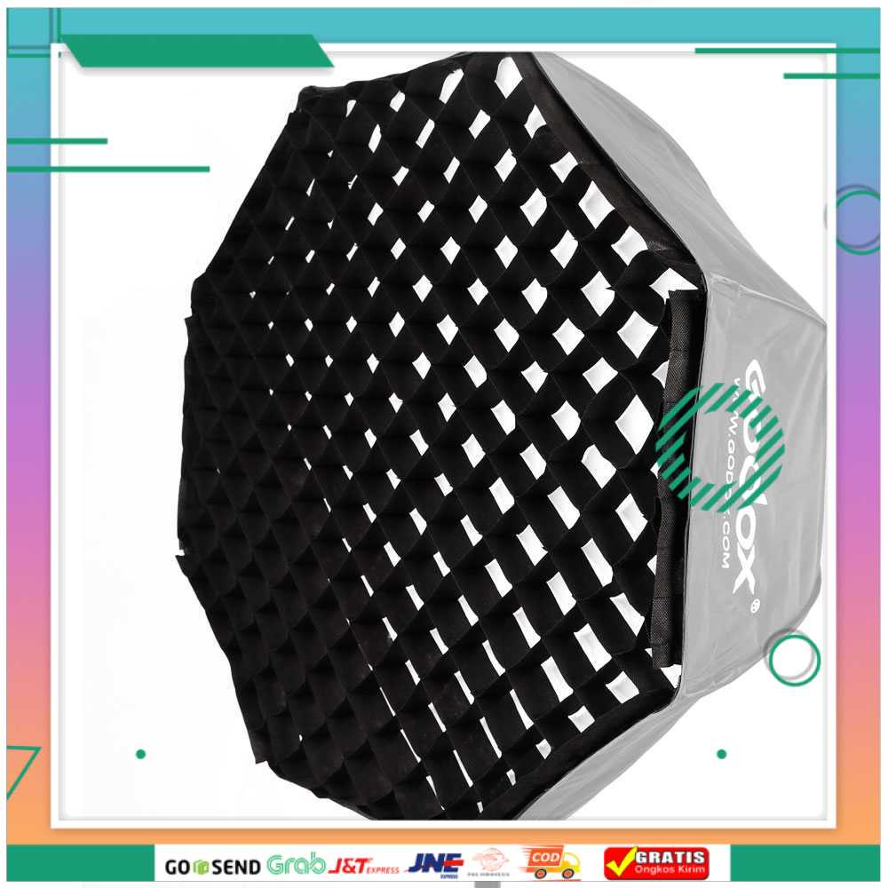 (BISA COD) FTIHSHPGodox Octagonal Honeycomb Grid 120cm for Umbrella Softbox Reflector